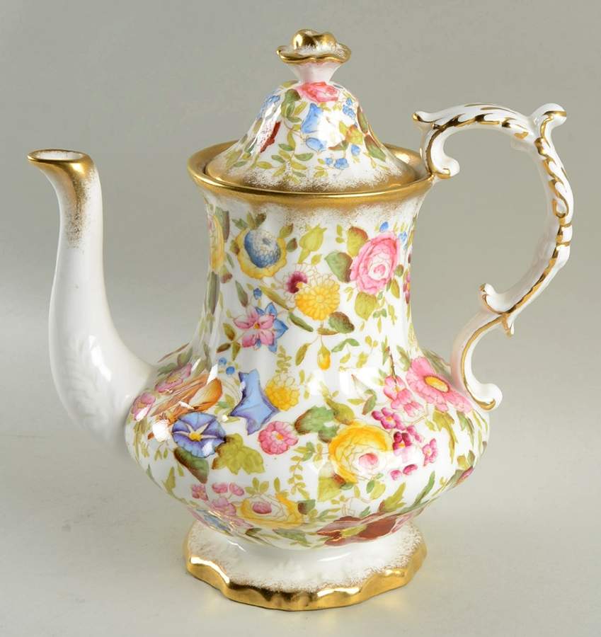 Queen Ann Coffee Pot & Lid by Hammersley-1