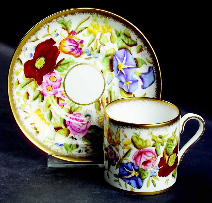 Queen Ann Flat Demitasse Cup & Saucer Set by Hammersley-1