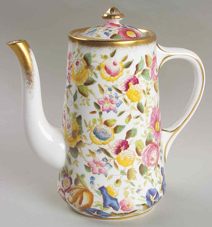 Queen Ann Coffee Pot & Lid by Hammersley-1