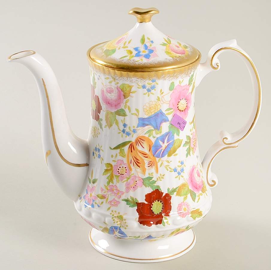 Queen Ann Coffee Pot & Lid by Hammersley-1