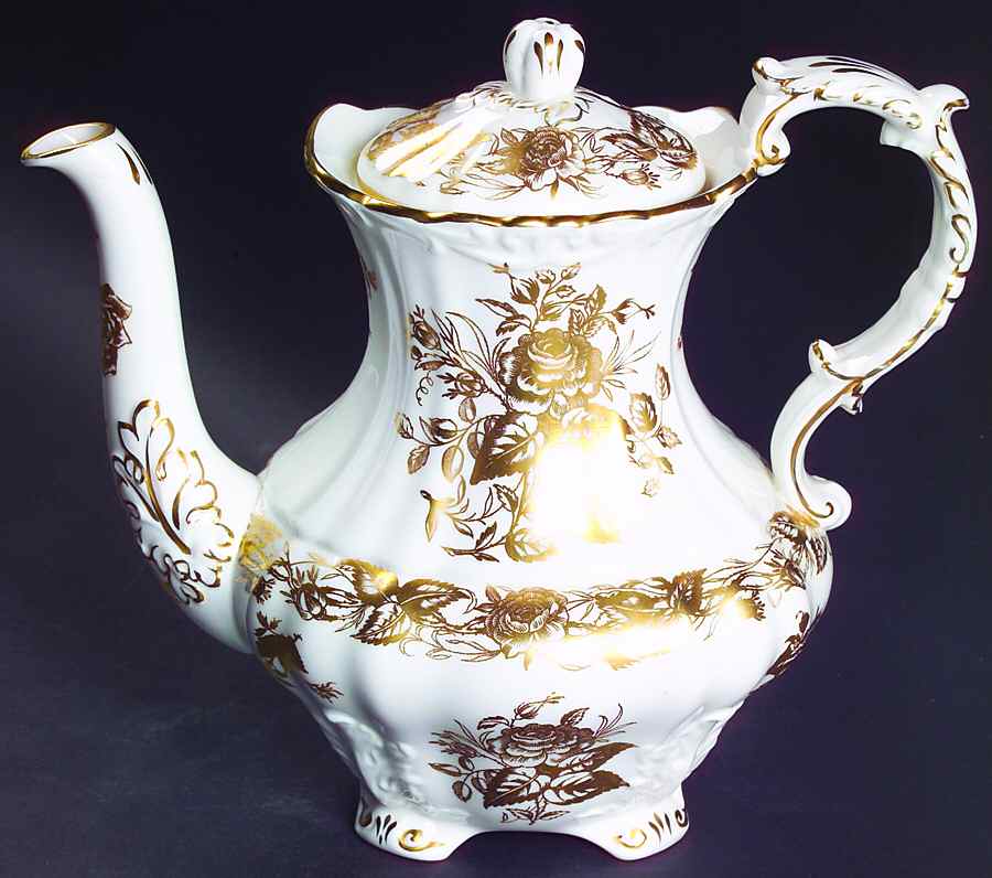 Rose Point Coffee Pot & Lid by Hammersley-1