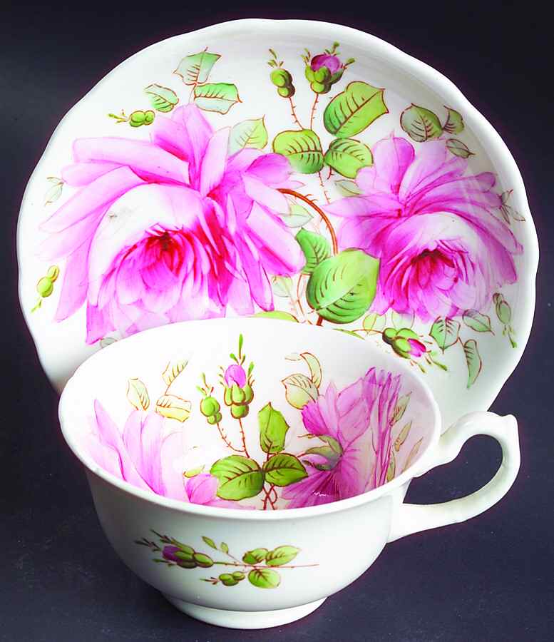 Severn Rose Footed Cup & Saucer Set by Hammersley-1