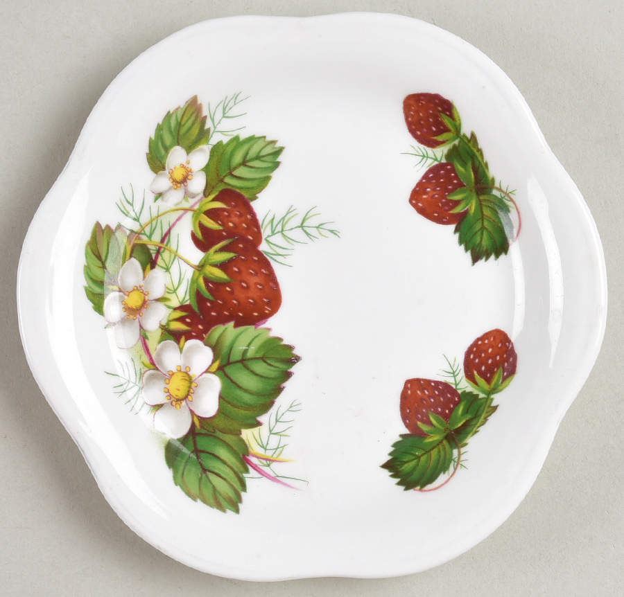Strawberry Ripe (Small Scallops On Edge) Coaster by Hammersley-1