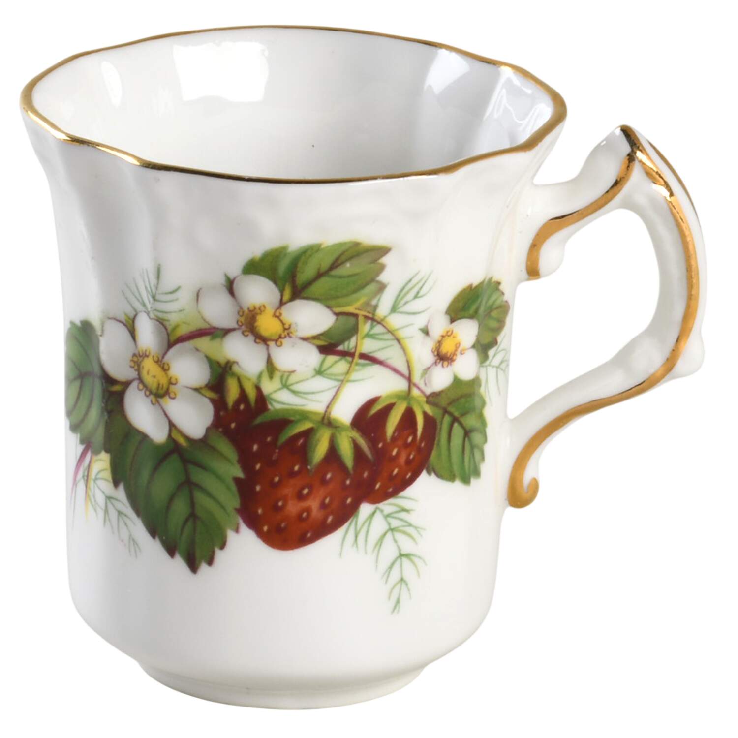 Strawberry Ripe (Small Scallops On Edge) Flat Demitasse Cup by Hammersley-1