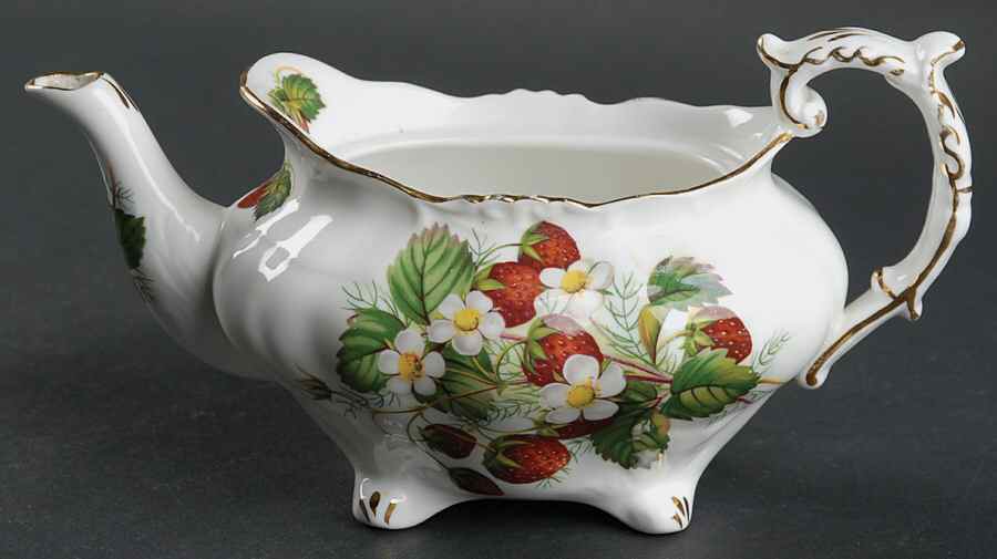 Strawberry Ripe (Small Scallops On Edge) Mini Teapot No Lid by Hammersley-1