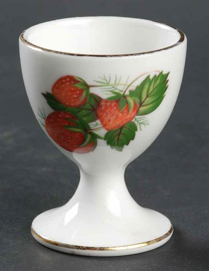 Strawberry Ripe (Small Scallops On Edge) Single Egg Cup by Hammersley-1