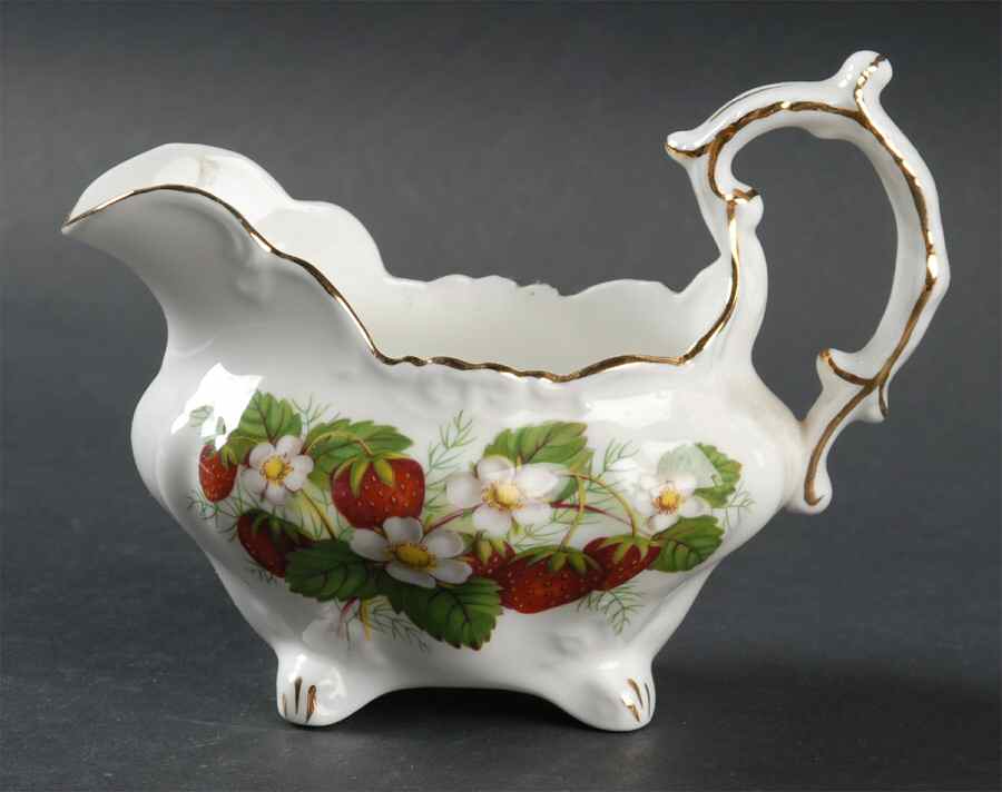 Strawberry Ripe (Small Scallops On Edge) Creamer by Hammersley-1