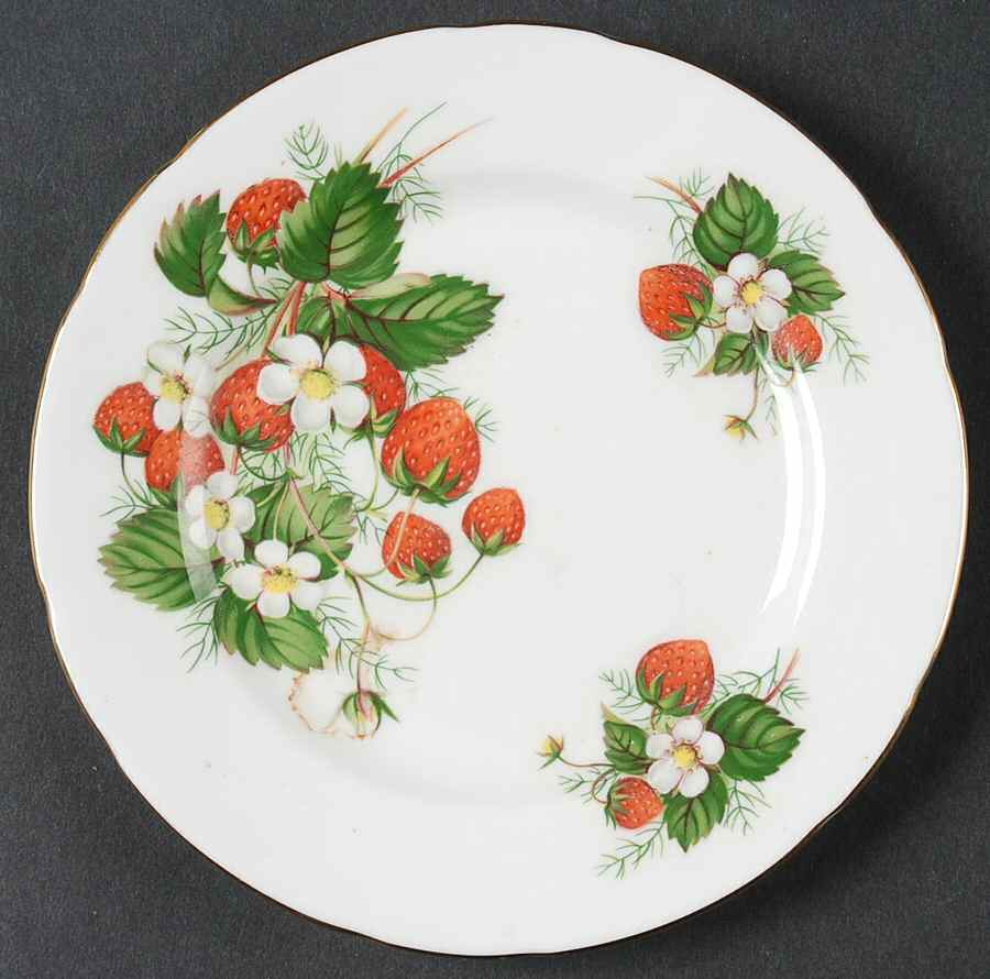 Strawberry Ripe (Small Scallops On Edge) Bread & Butter Plate by Hammersley-1