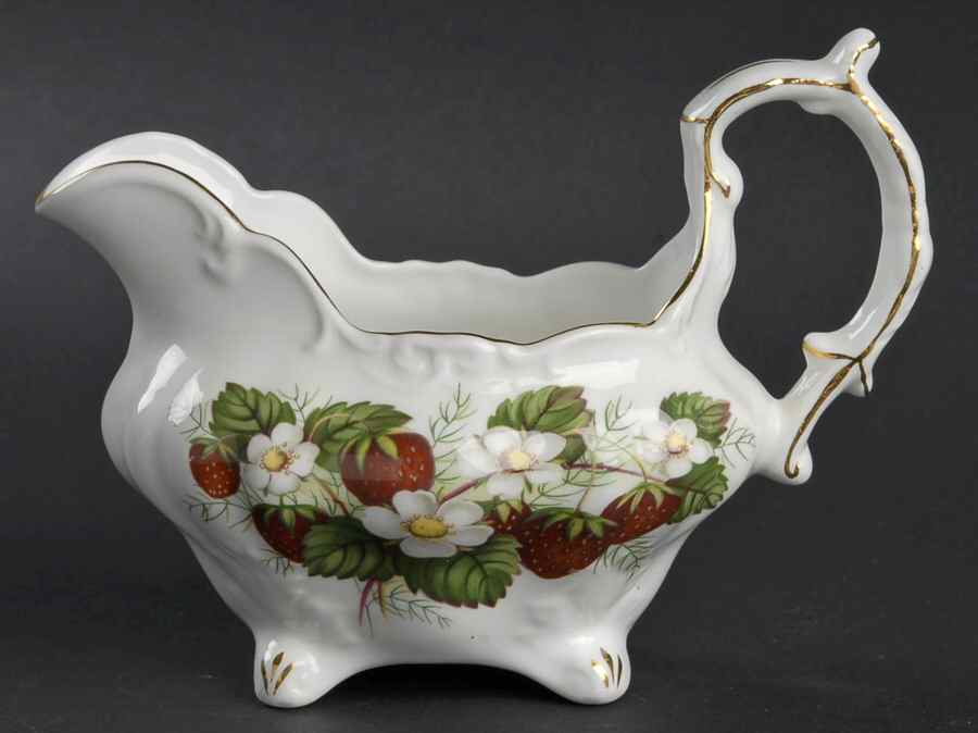 Strawberry Ripe (Small Scallops On Edge) Creamer by Hammersley-1