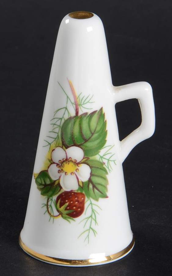 Strawberry Ripe (Small Scallops On Edge) Candle Snuffer by Hammersley-1