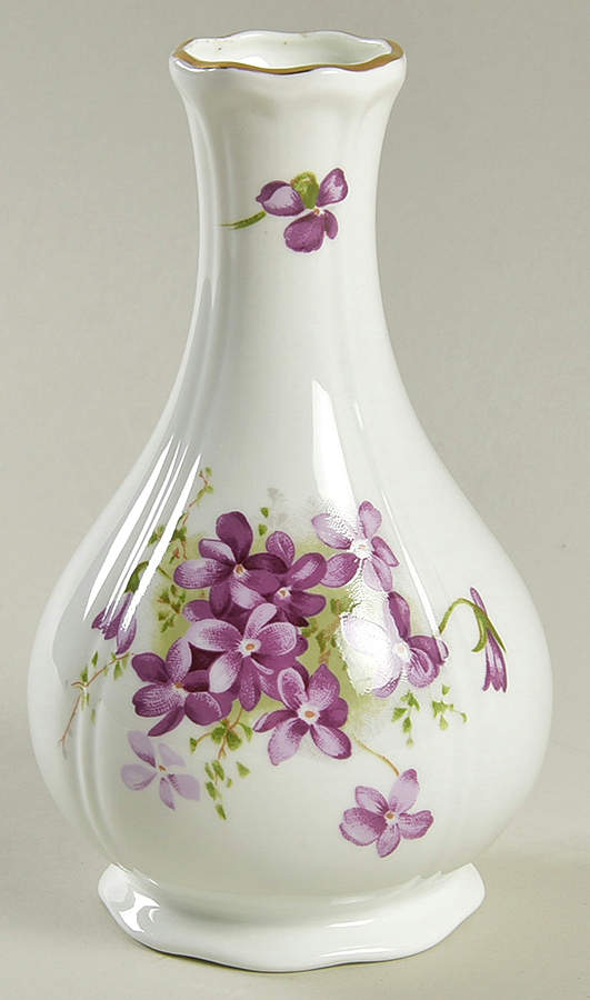 Victorian Violets 6" Bud Vase by Hammersley-1