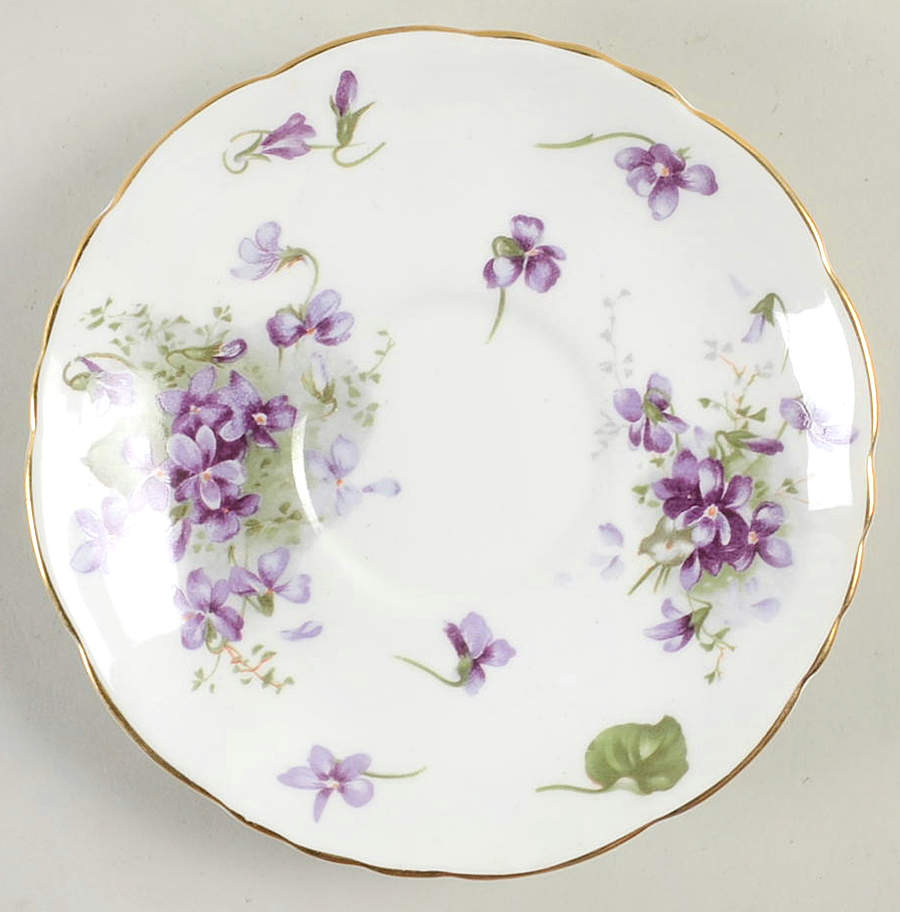 Victorian Violets Saucer for Oversized Cup by Hammersley-1