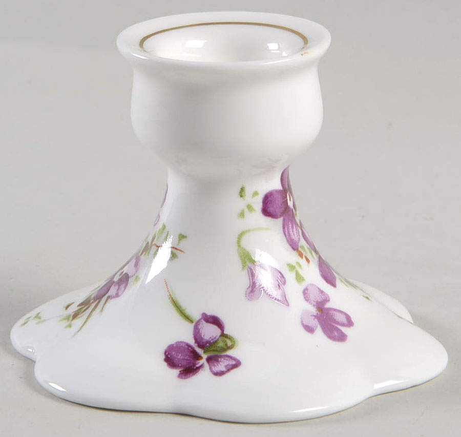 Victorian Violets 2" Candlestick by Hammersley-1