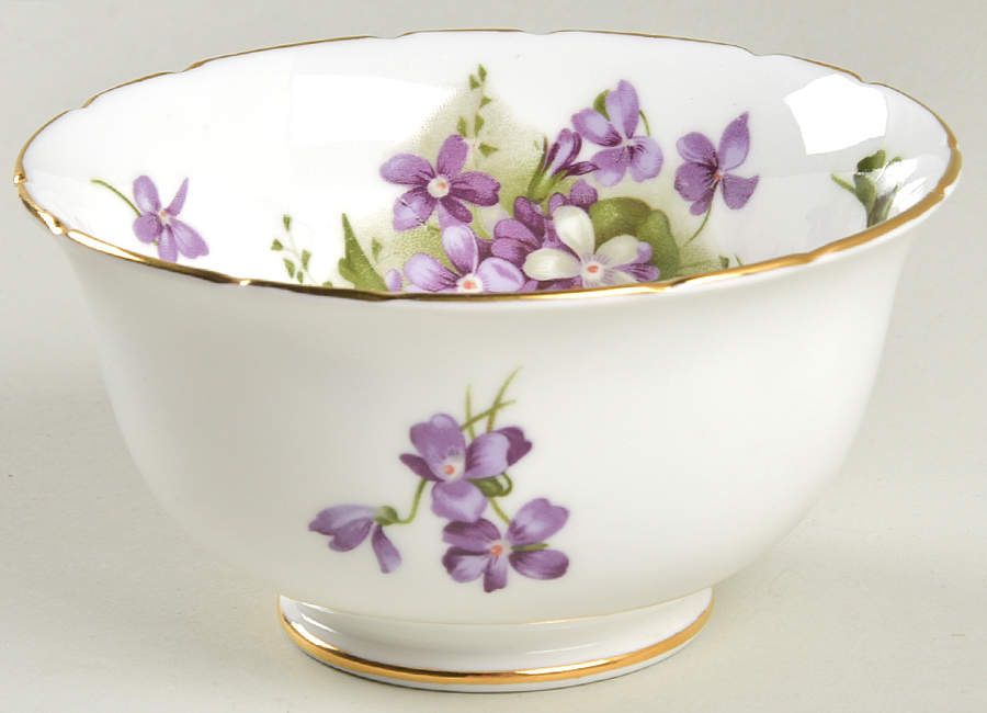 Victorian Violets Cranberry Bowl by Hammersley-1