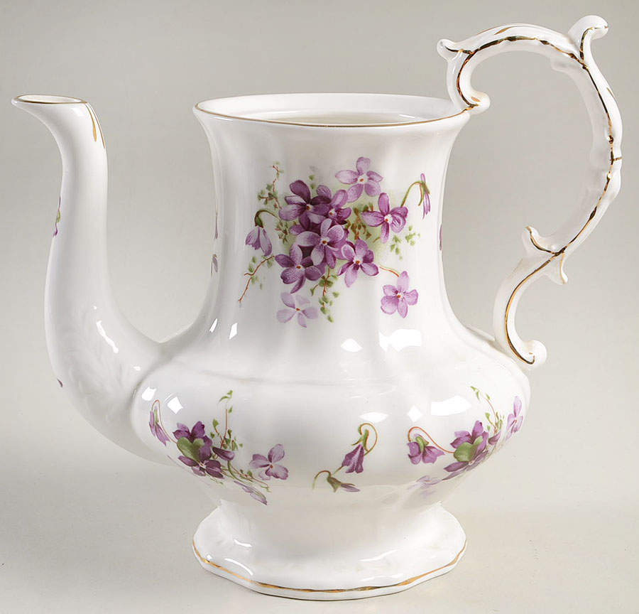 Victorian Violets Coffee Pot No Lid by Hammersley-1