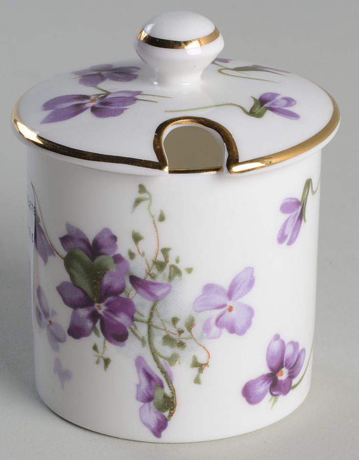 Victorian Violets Honey Pot with Lid by Hammersley-1