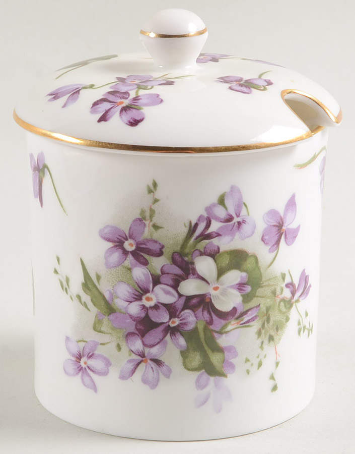 Victorian Violets Jam/Jelly & Lid by Hammersley-1
