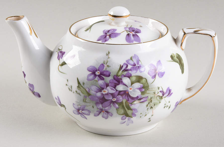 Victorian Violets Mini Teapot & Lid by Hammersley-1