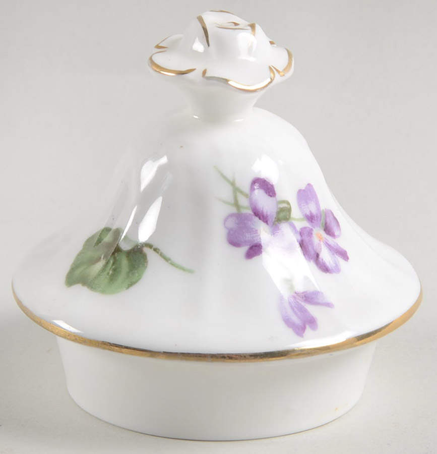 Victorian Violets Lid for Coffee Pot by Hammersley-1