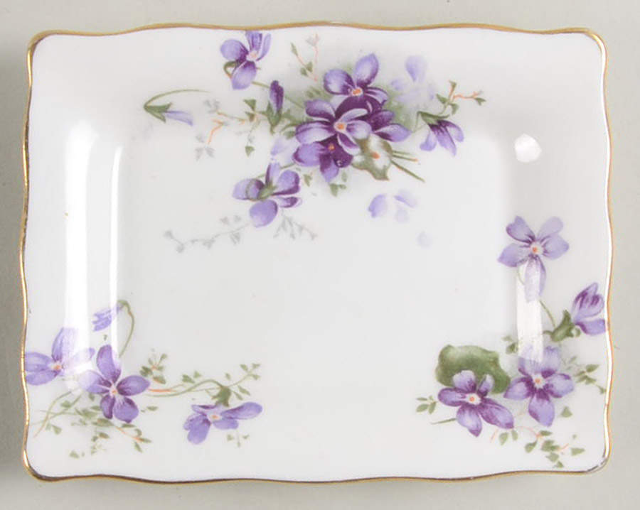 Victorian Violets Silver Tray by Hammersley-1