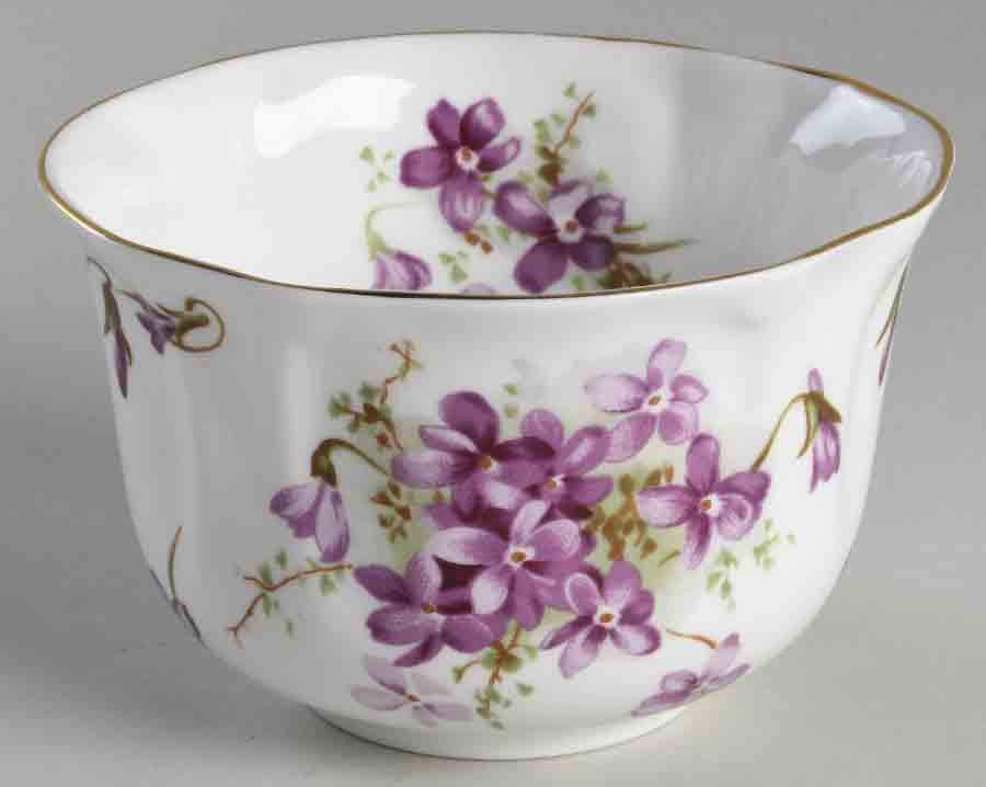 Victorian Violets Open Sugar Bowl by Hammersley-1