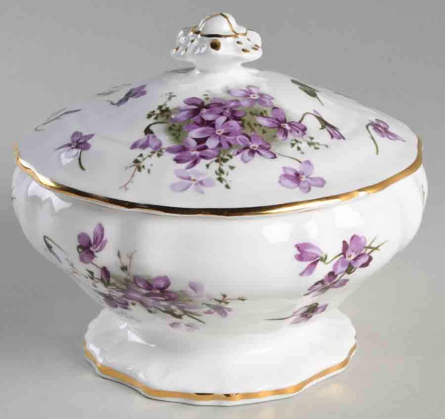 Victorian Violets Candy Jar & Lid by Hammersley-1