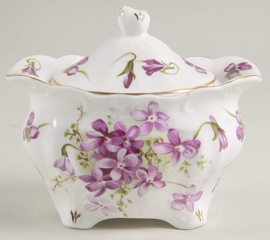 Victorian Violets Sugar Bowl & Lid by Hammersley-1
