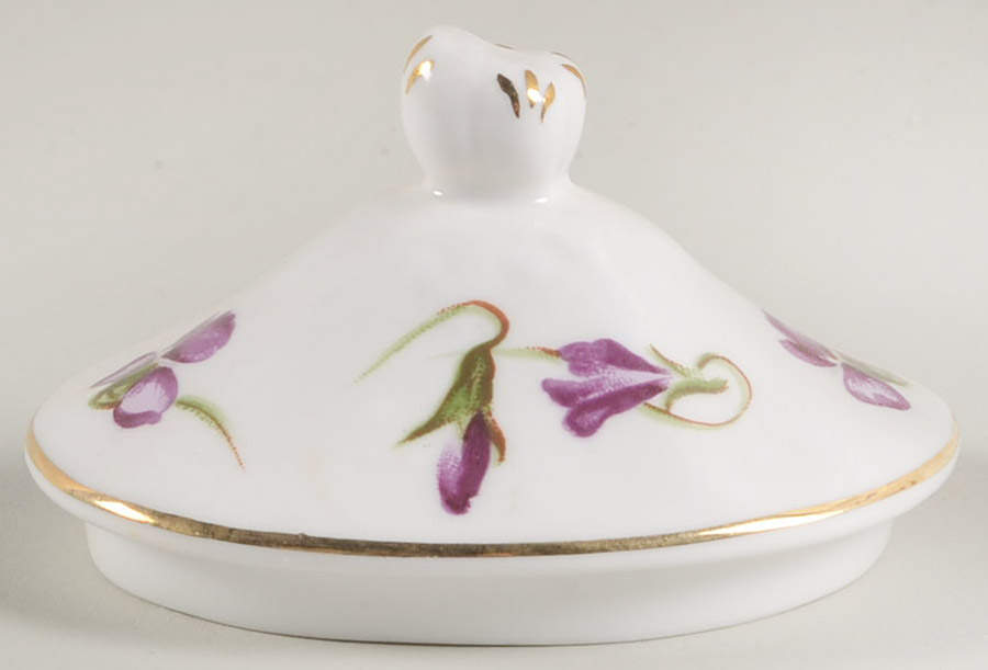 Victorian Violets Lid for Sugar Bowl by Hammersley-1