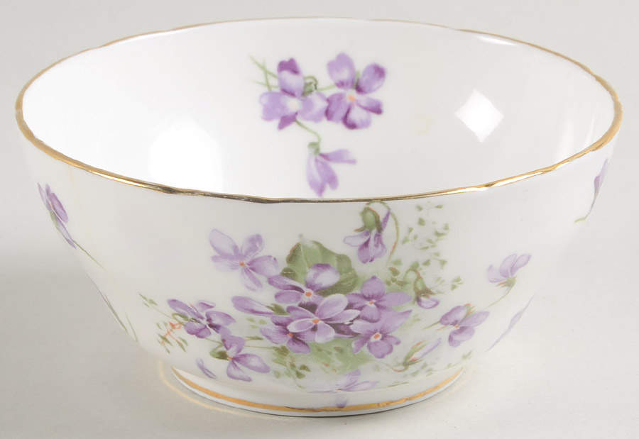 Victorian Violets Cranberry Bowl by Hammersley-1