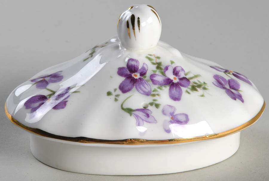 Victorian Violets Lid for Teapot by Hammersley-1