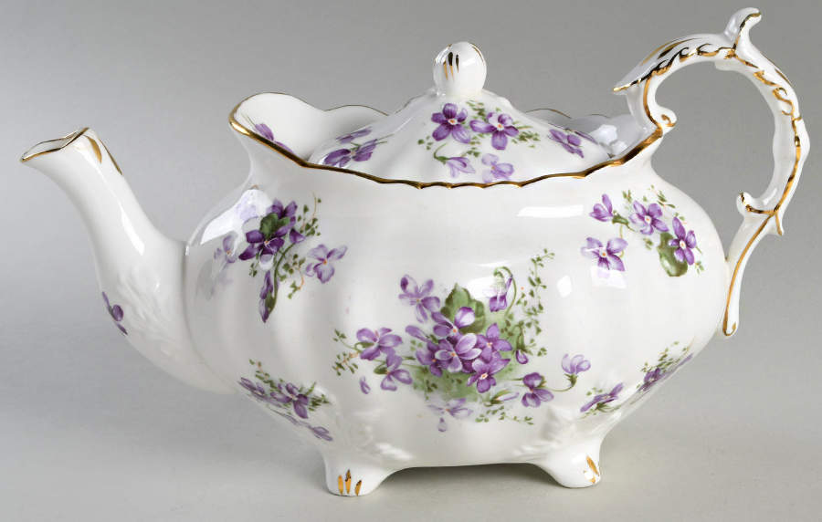 Victorian Violets Teapot & Lid by Hammersley-1