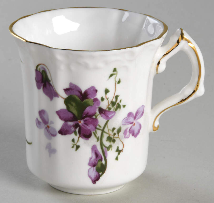 Victorian Violets Flat Cup by Hammersley-1