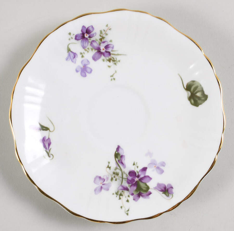Victorian Violets Saucer for Flat Cup by Hammersley-1
