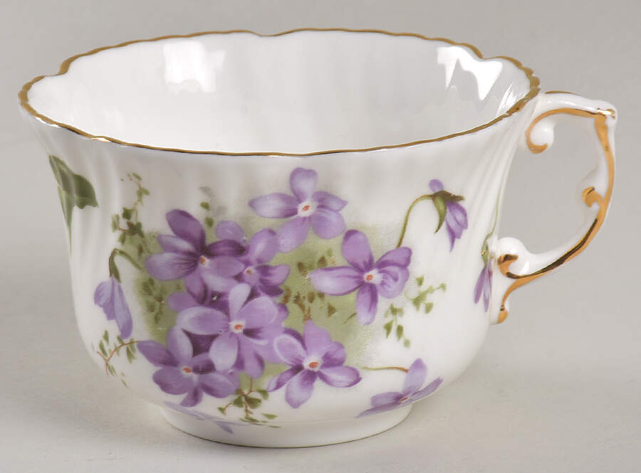 Victorian Violets Flat Cup by Hammersley-1