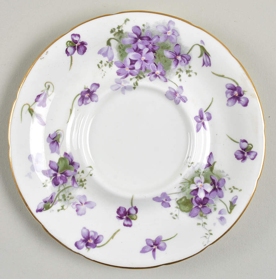 Victorian Violets Underplate for Ink Well by Hammersley-1
