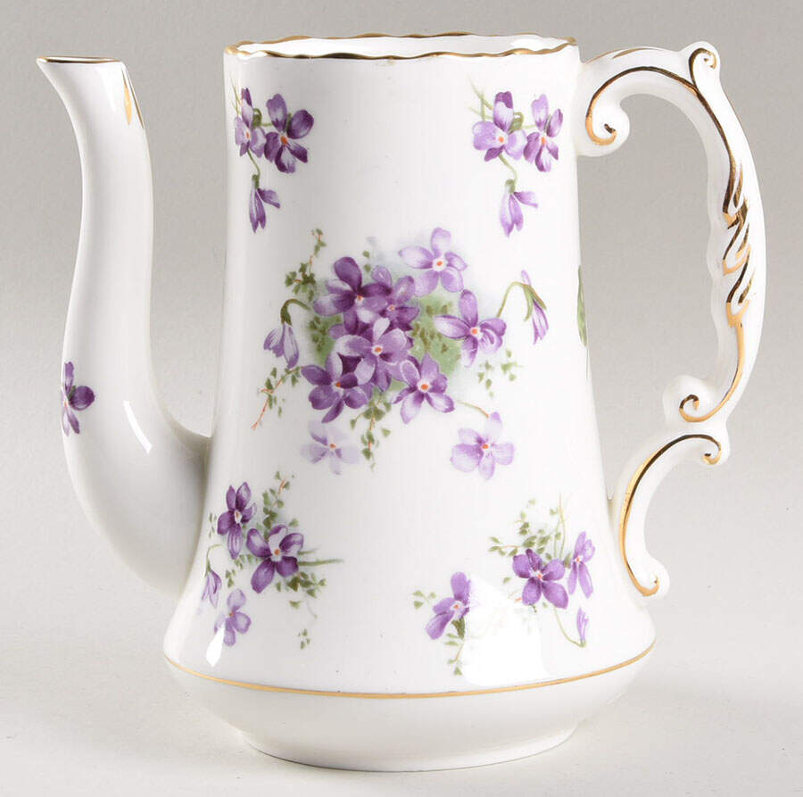 Victorian Violets Small Coffee Pot No Lid by Hammersley-1