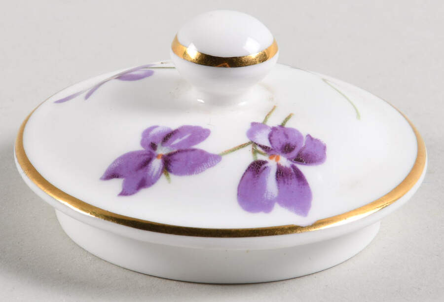 Victorian Violets Lid for Mini Stacking Teapot by Hammersley-1