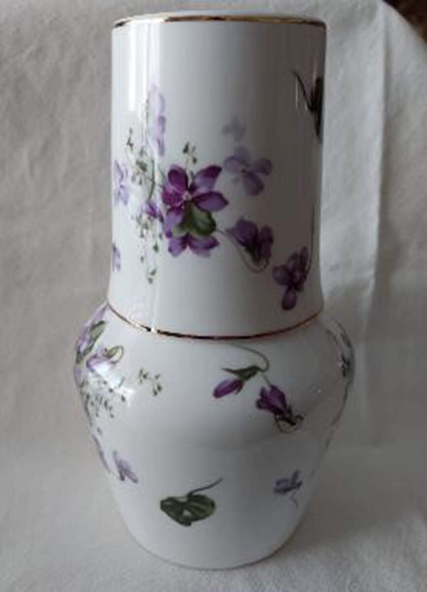 Victorian Violets 2-Piece Nite Set (Carafe and Tumbler) by Hammersley-1