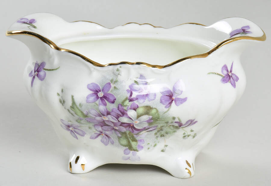 Victorian Violets Sugar Bowl No Lid by Hammersley-1