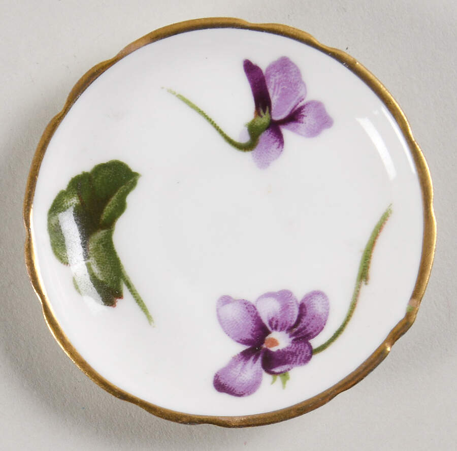 Victorian Violets Miniature Saucer by Hammersley-1