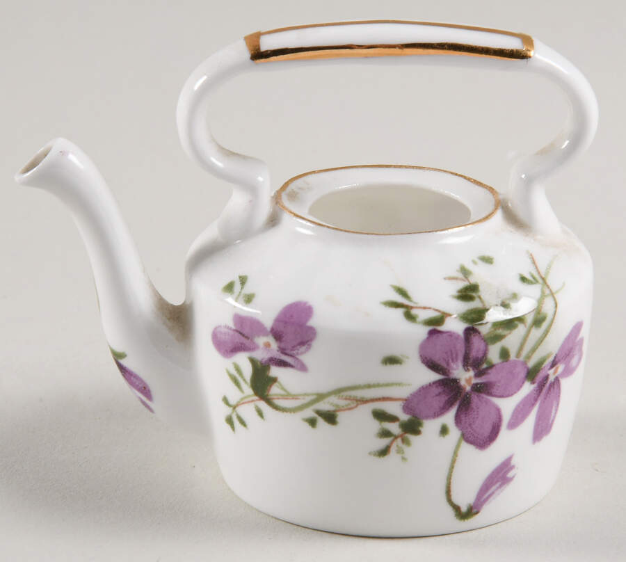 Victorian Violets Miniature Kettle No Lid by Hammersley-1