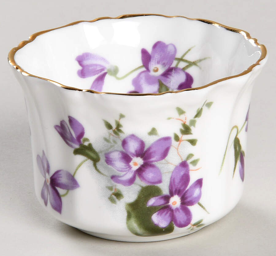 Victorian Violets Individual Open Sugar Bowl by Hammersley-1