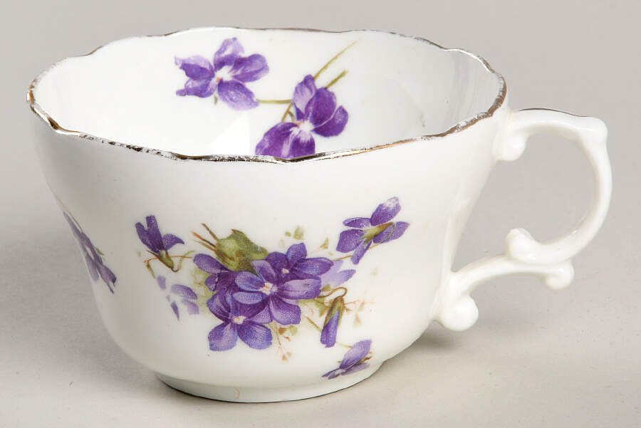 Victorian Violets Flat Cup by Hammersley-1