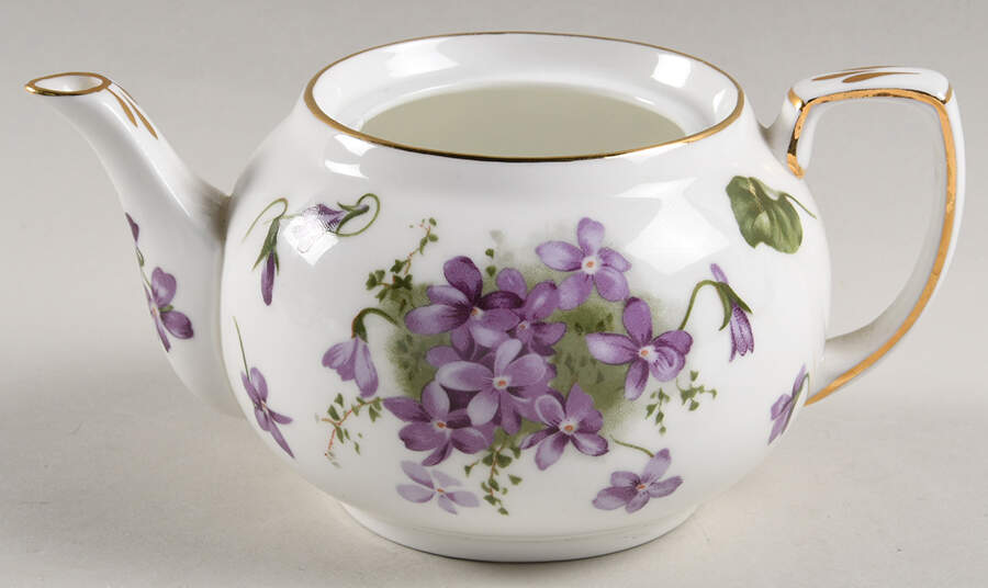 Victorian Violets Mini Stacking Teapot No Lid by Hammersley-1
