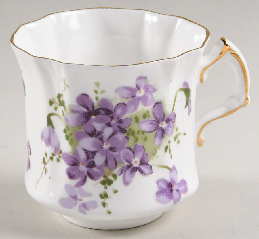 Victorian Violets Flat Cup by Hammersley-1