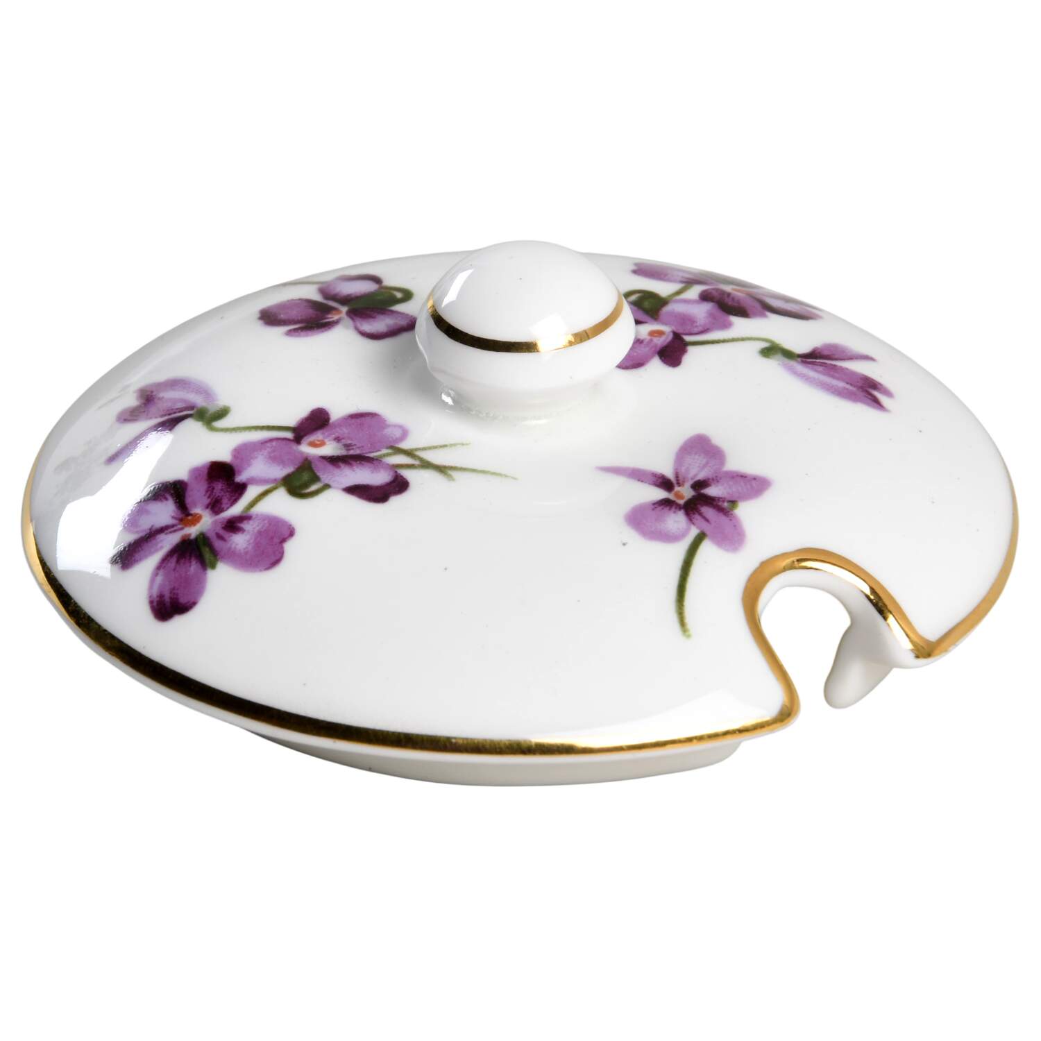 Victorian Violets Lid for Honey Pot by Hammersley-1