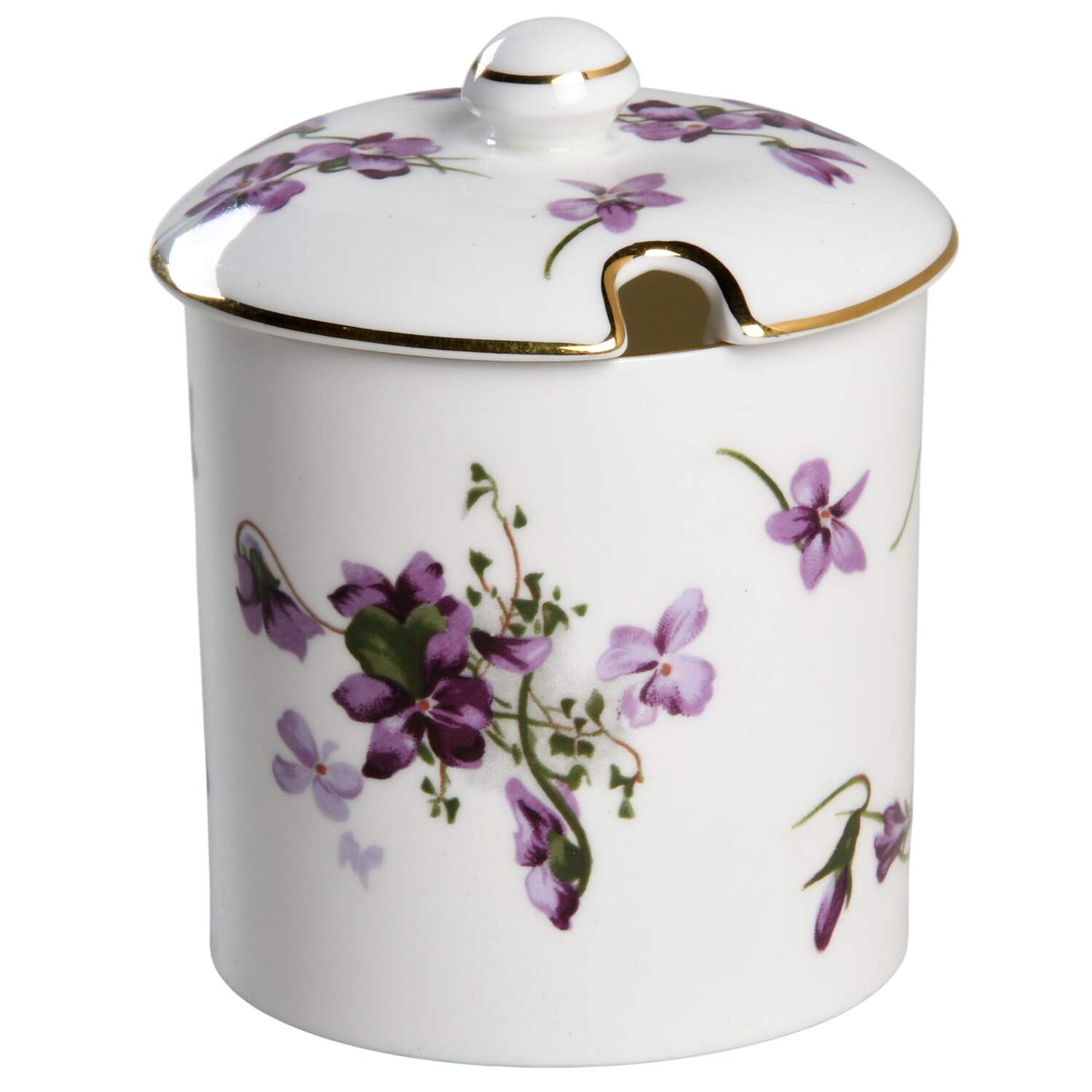 Victorian Violets Honey Pot & Lid by Hammersley-1