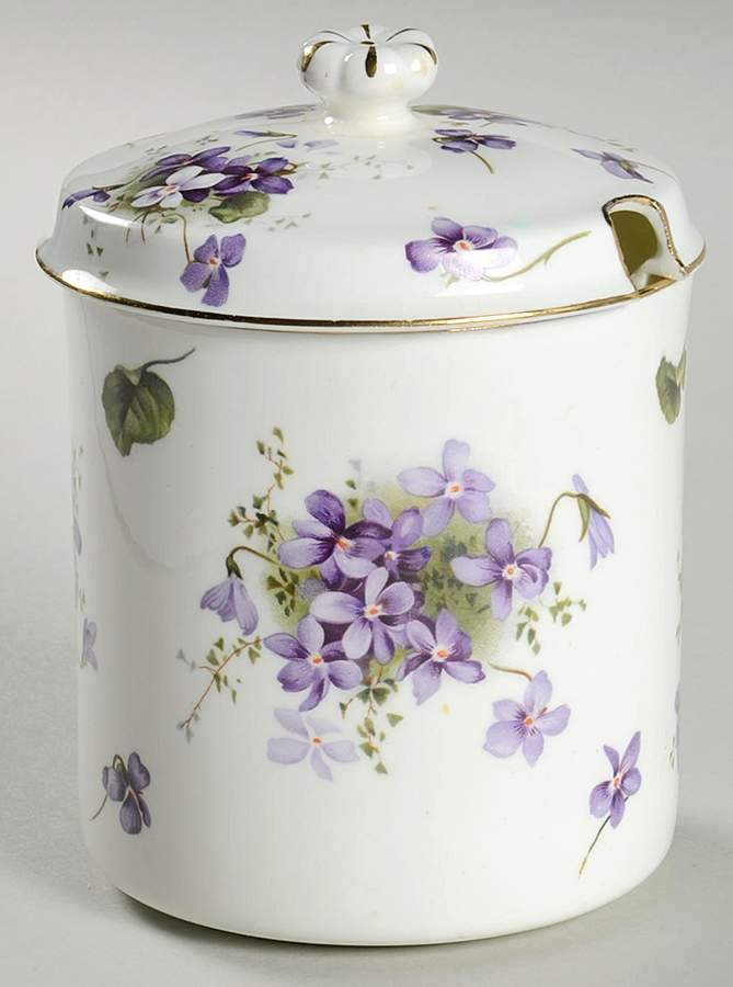 Victorian Violets Sugar Bowl & Lid by Hammersley-1