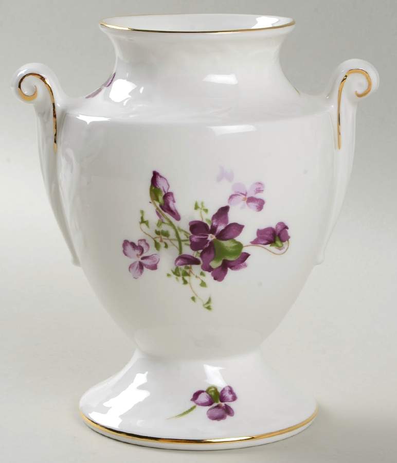 Victorian Violets 5" Gainsborough Vase by Hammersley-1
