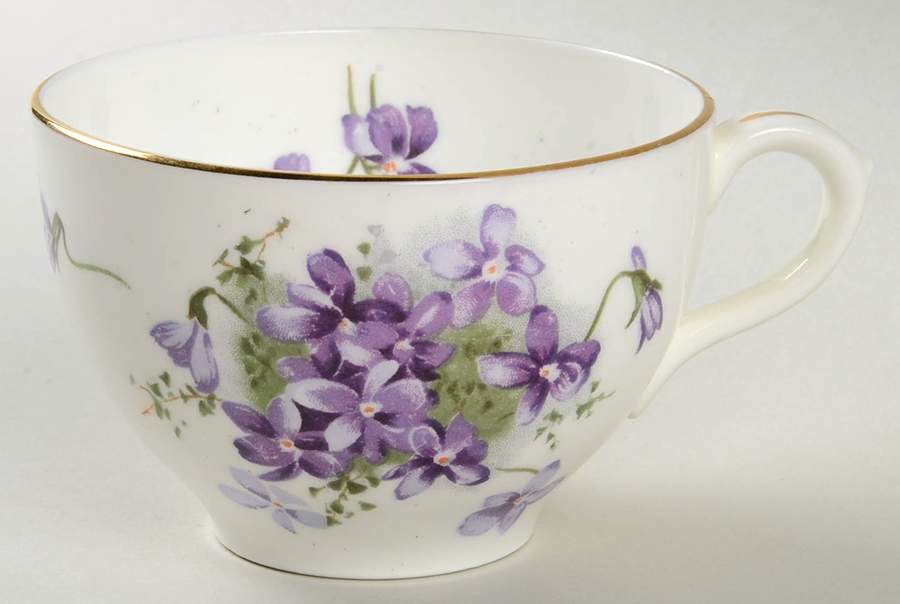 Victorian Violets Flat Cup by Hammersley-1